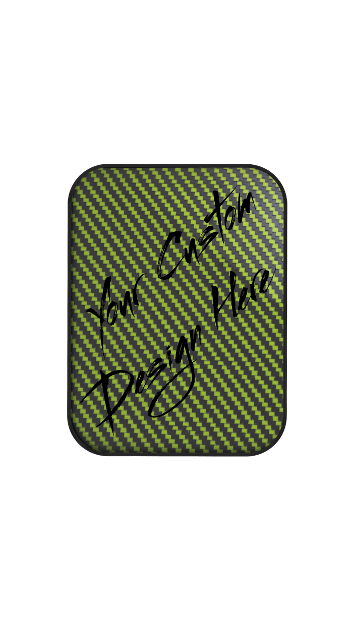 Xtend motorcycle foot pegs - Interchangeable Face Plate - Custom Design - Bright lime and Black style
