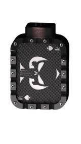 Xtend motorcycle foot pegs - Ace of spades - carbon black and white style - Custom motorcycle foot pegs perfect for Harley Davidson cruiser and Highway pegs.