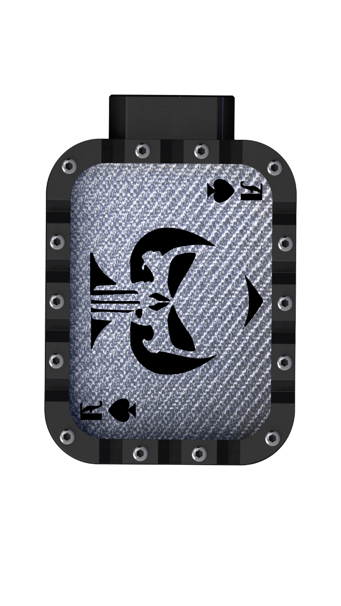 Xtend motorcycle foot pegs - Ace of spades - Silver and black style - Custom motorcycle foot pegs perfect for Harley Davidson cruiser and Highway pegs.