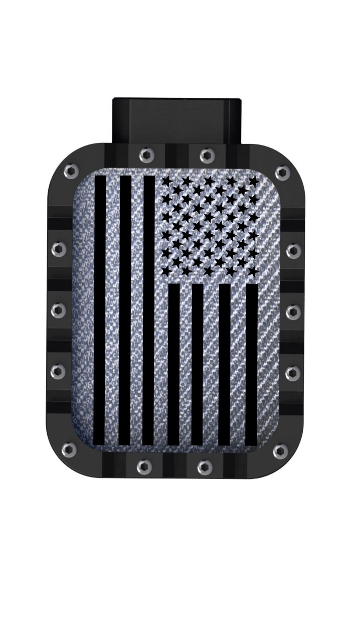 Xtend motorcycle foot pegs - USA Flag - Silver and Black style - Custom motorcycle foot pegs perfect for Harley Davidson cruiser and Highway pegs.